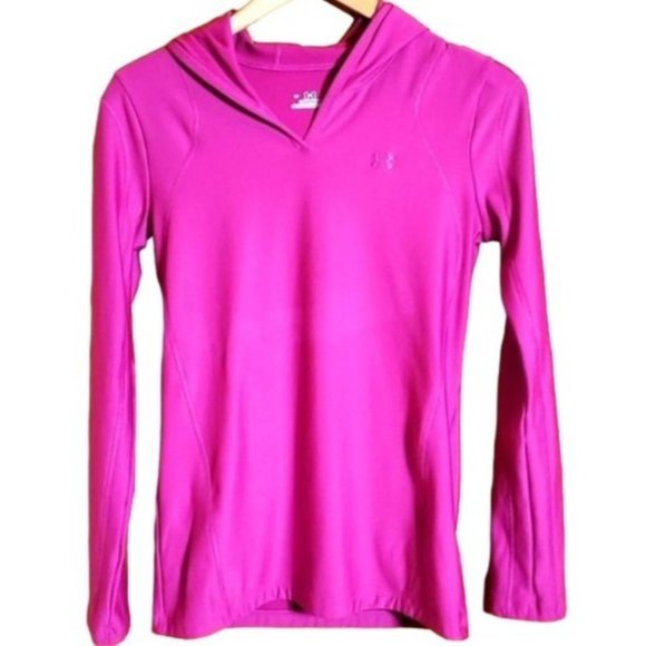 Under Armour Tops - UNDER ARMOUR LG COLDGEAR PURPLE HOODIE LONGSLEVE
